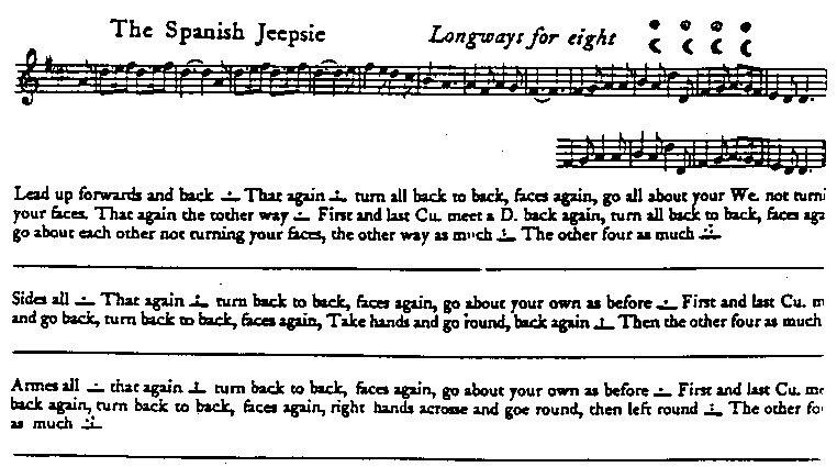 [The Spanish Jeepsie from Playford 1651]