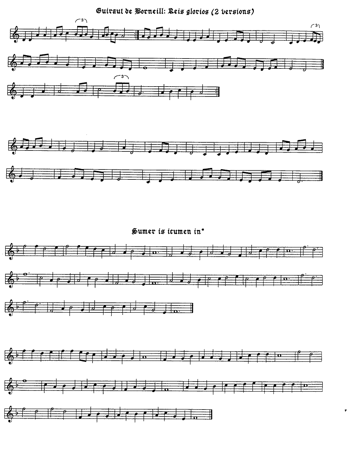 Medieval Minstrel Songs Lyrics