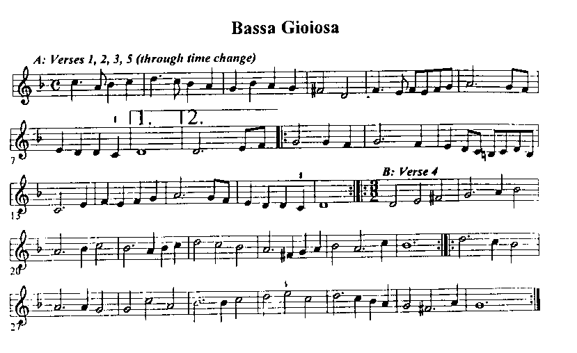 [Music for Bassa Gioiosa]
